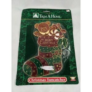 Christmas Stocking Suncatcher 9 Inch KMart Trim a Home